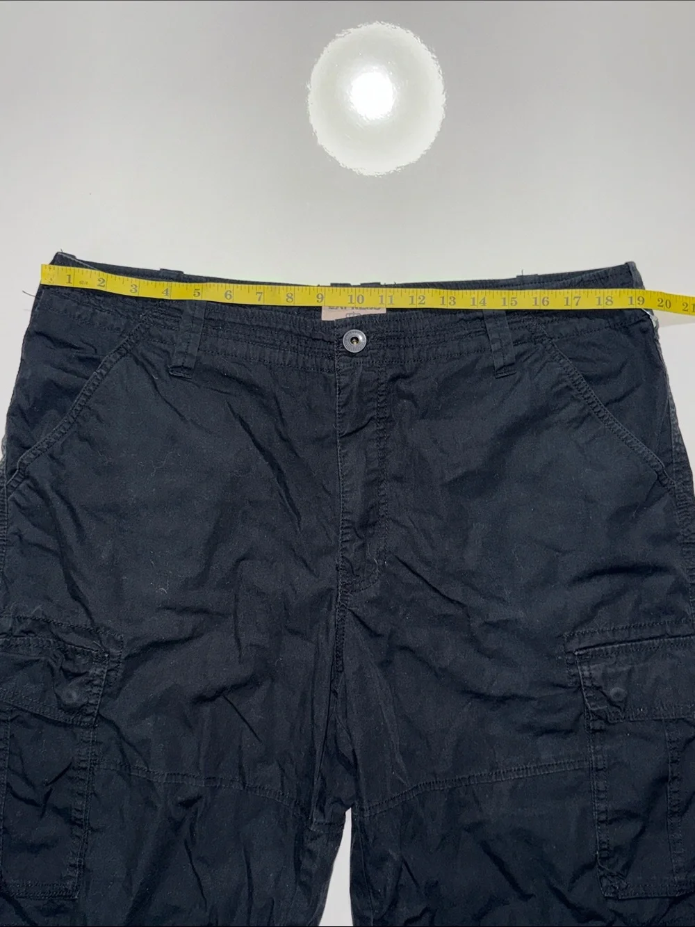 Express Men’s Black Cargo Shorts with Utility Pockets
